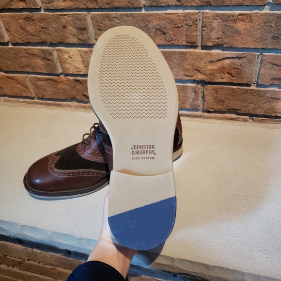Johnston & Murphy Men Oxford Brown Shoes Size 8.5 - Picture 7 of 7